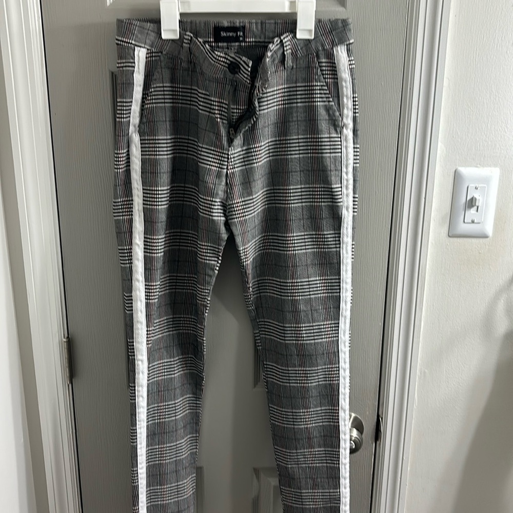 Skinny Collection Plaid Pants - Men's 36